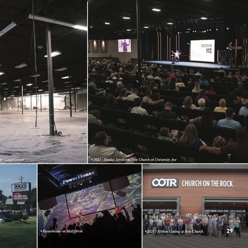 Church on the Rock community using the COTR app